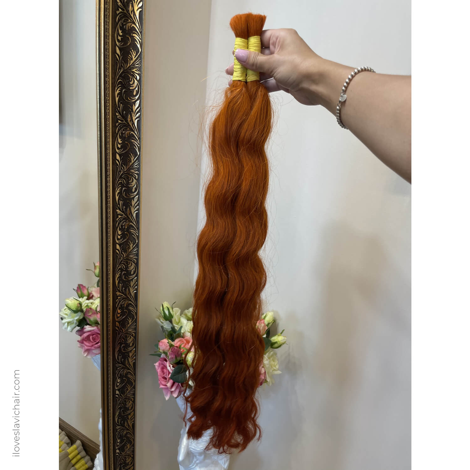 Red European Remy Wavy Hair Extensions 18 32 