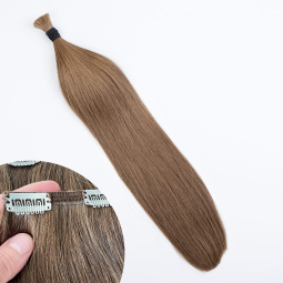 Golden Brown #12 Clip-in Hair Extensions