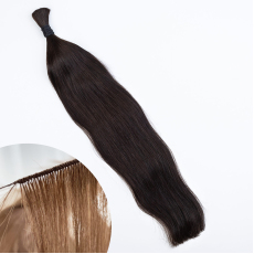 Hand-tied Weft Dark Brown #2