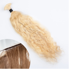 Hand-tied Weft Blonde #613 Wavy