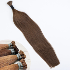 Brown #6 I-Tip Hair Extensions