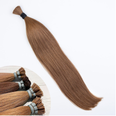 Caramel #8 I-Tip Hair Extensions