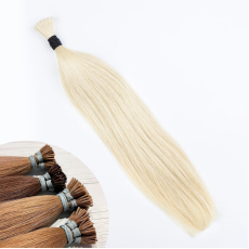 Cold Blonde #60 I-Tip Hair Extensions