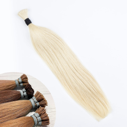 Cold Blonde #60 I-Tip Hair Extensions