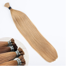 Dark Golden Blonde #14 I-Tip Hair Extensions