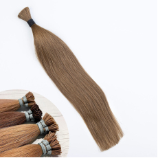 Light Caramel #10 I-Tip Hair Extensions