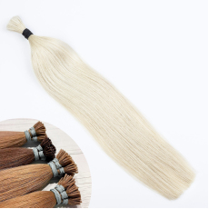 Platinum Blonde I-Tip Hair Extensions