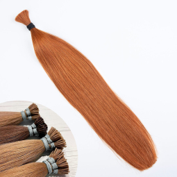 Red Copper #130 I-Tip Hair Extensions