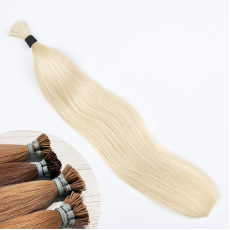 Warm Blonde #613 I-Tip Hair Extensions