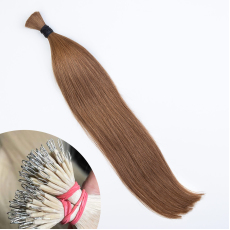 Caramel #8 Nano Ring Hair Extensions