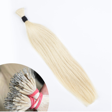 Cold Blonde #60 Nano Ring Hair Extensions