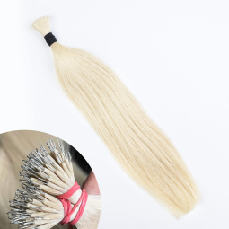 Cold Blonde #60 Nano Ring Hair Extensions