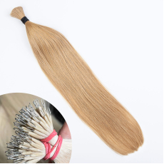 Dark Golden Blonde #14 Nano Ring Hair Extensions