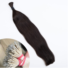 Dark Brown #2 Nano Ring Hair Extensions