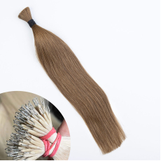 Light Caramel #10 Nano Ring Hair Extensions