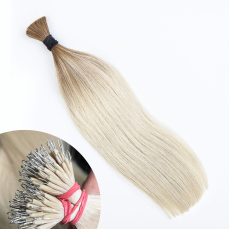 Ombre Blonde #60 Nano Ring Hair Extensions