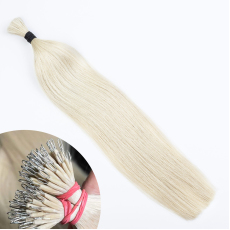 Platinum Blonde Nano Ring Hair Extensions