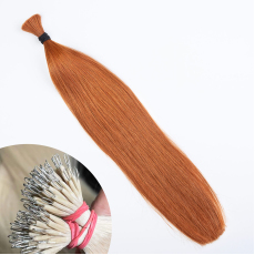 Red Copper #130 Nano Ring Hair Extensions