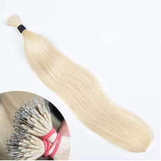 Warm Blonde #613 Nano Ring Hair Extensions