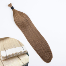 Golden Brown #12 Tape-in Hair Extensions