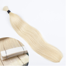 Warm Blonde #613 Tape-in Hair Extensions