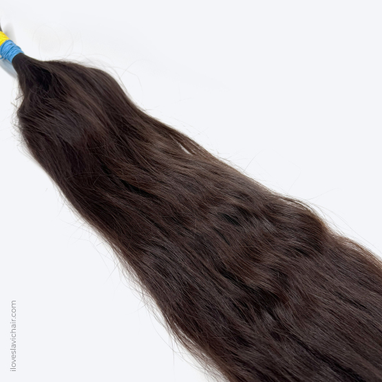 24" - 61 cm Virgin Slavic Hair Bundle Color #4, 99 grams