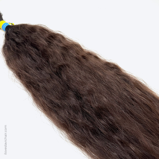 24" - 60 cm Virgin Slavic Hair Bundle Color #4, 136 grams