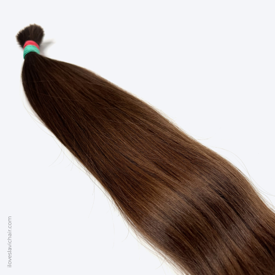 16" - 43 cm Virgin Slavic Hair Bundle Color #6 - 76 grams