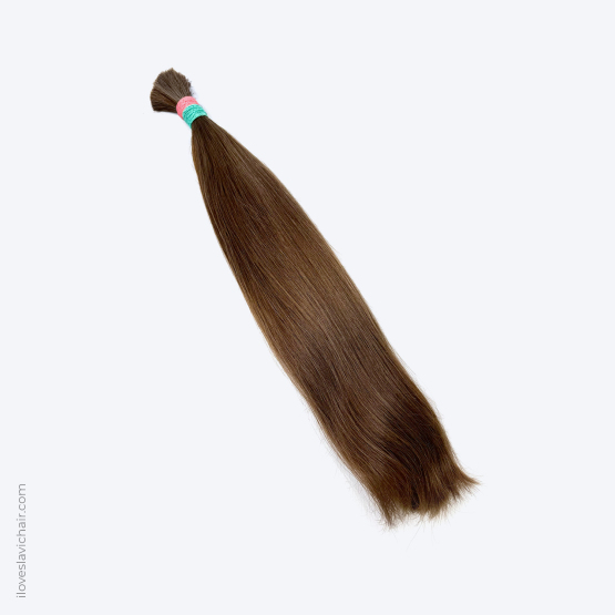 16" - 43 cm Virgin Slavic Hair Bundle Color #6 - 88 grams