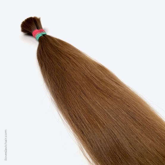 22" - 55 cm Virgin Slavic Hair Bundle, Color #7 - 134 grams