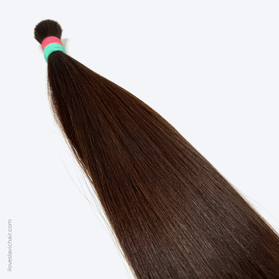 16" - 43 cm Virgin Slavic Hair Bundle Color #6 - 111 grams