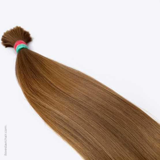 16" - 43 cm Virgin Slavic Hair Bundle Color #7-8 - 84 grams