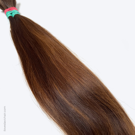 18" - 49 cm Virgin Slavic Hair Bundle Color #6, 163 grams