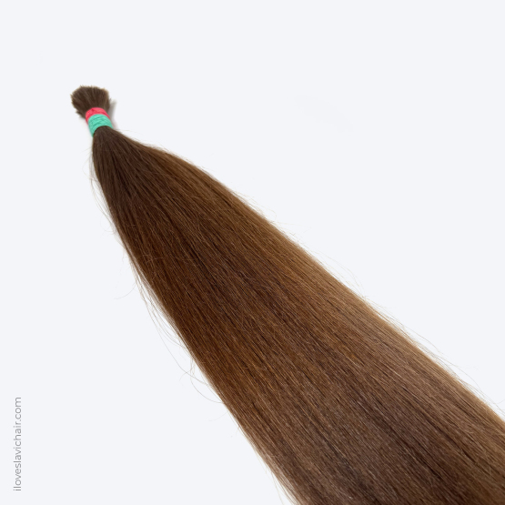 22" - 58 cm Virgin Slavic Hair Bundle, Color #6 - 122 grams