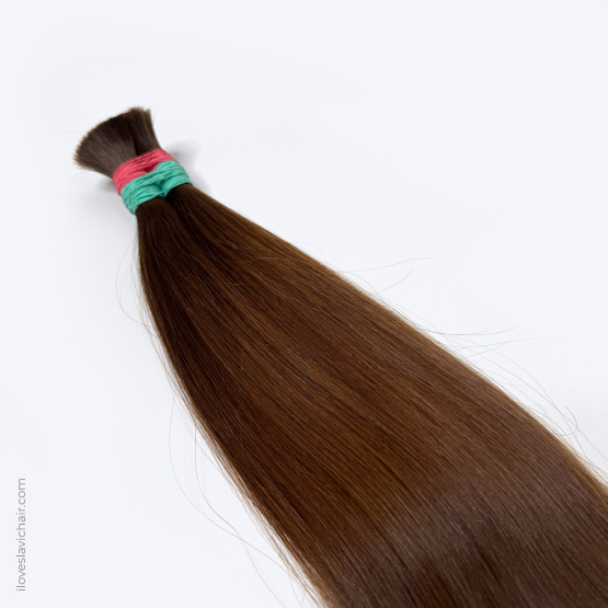 16" - 41 cm Virgin Slavic Hair Bundle Color #6 - 168 grams
