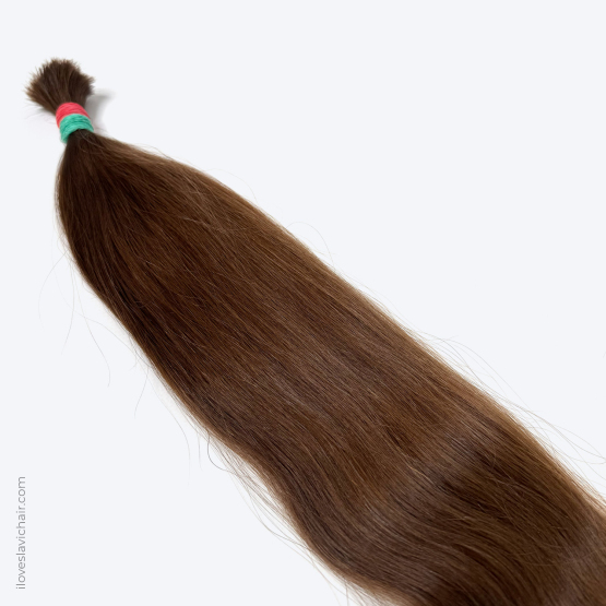 16" - 42 cm Virgin Slavic Hair Bundle Color #6 - 62 grams