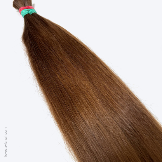 24" - 60 cm Virgin Slavic Hair Bundle, Color #6 - 205 grams