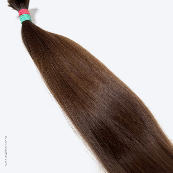 16" - 40 cm Virgin Slavic Hair Bundle Color #6 - 82 grams