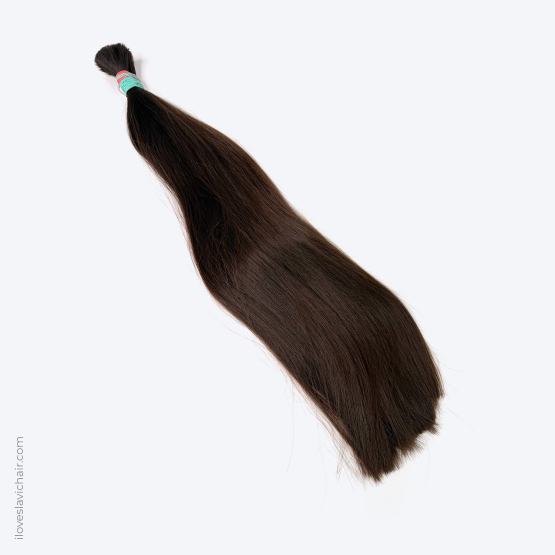 24-Inch (63 cm) Virgin Slavic Hair Bundle – Color #5, 187 g