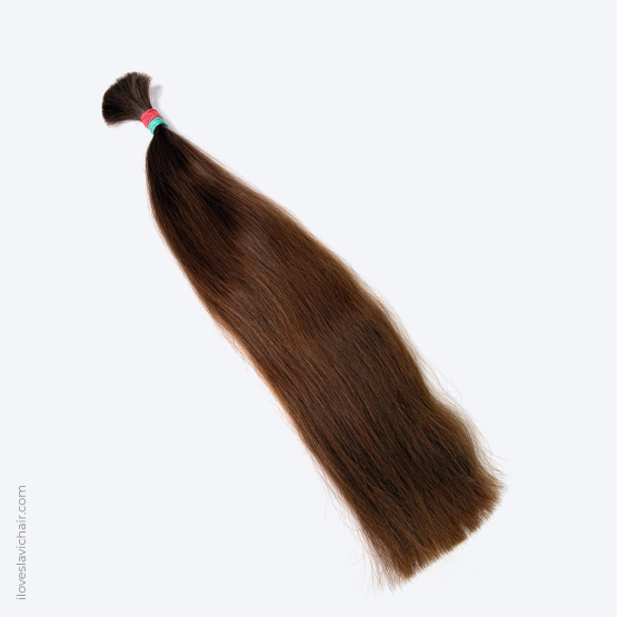 20-Inch (54 cm) Virgin Slavic Hair Bundle – Color #6, 94 g