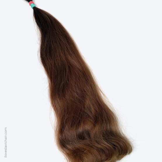 24-Inch (60 cm) Virgin Slavic Hair Bundle – Color #5, 73 g