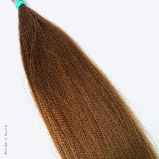 22-Inch (55 cm) Virgin Slavic Hair Bundle – Color #6, 91g