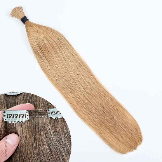 Dark Golden Blonde #14 Clip-in Hair Extensions