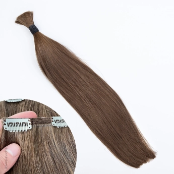 Light Brown #4 Clip-in Hair Extensions