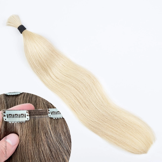 Warm Blonde #613 Clip-in Hair Extensions