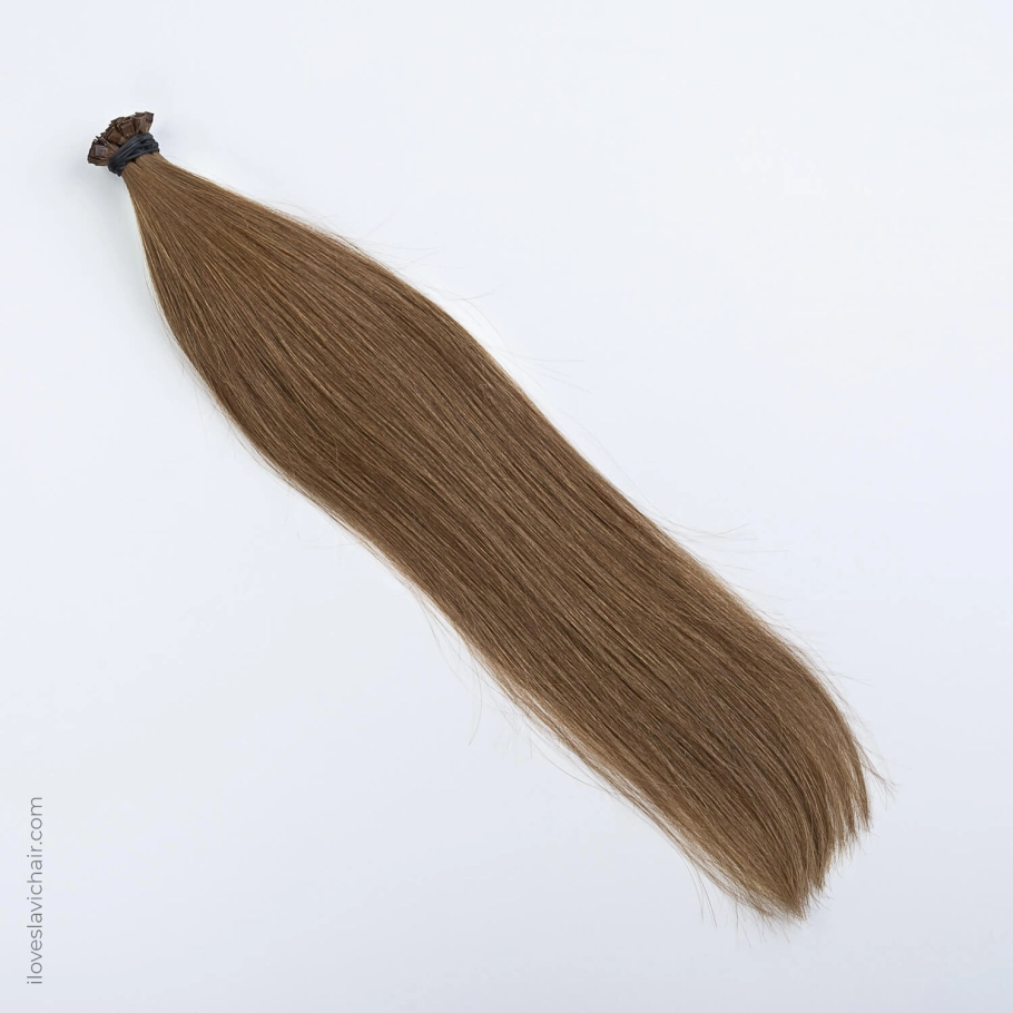 Caramel #8 K-Tip Hair Extensions