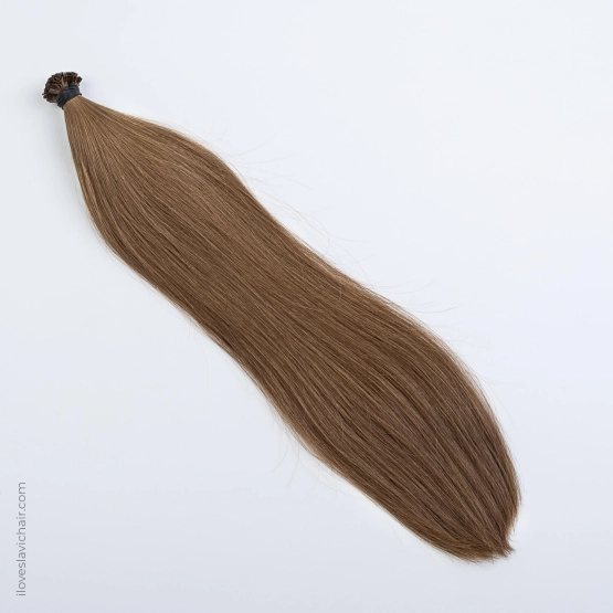 Golden Brown #12 K-Tip Hair Extensions