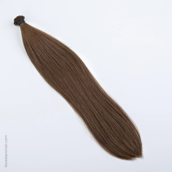 Light Brown #4 K-Tip Hair Extensions