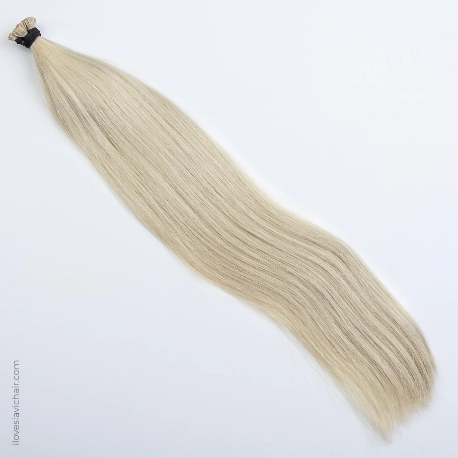 Platinum Blonde K-Tip Hair Extensions