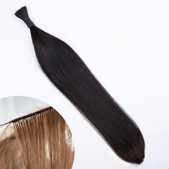 Hand-tied Weft Jet Black #1